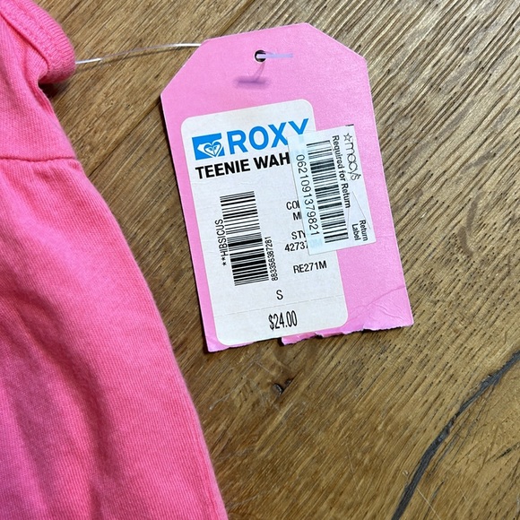 Roxy teenie Wahine girls top pink size 8 - Picture 4 of 4